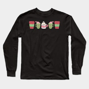 Christmas Coffee and Hot Chocolate Long Sleeve T-Shirt